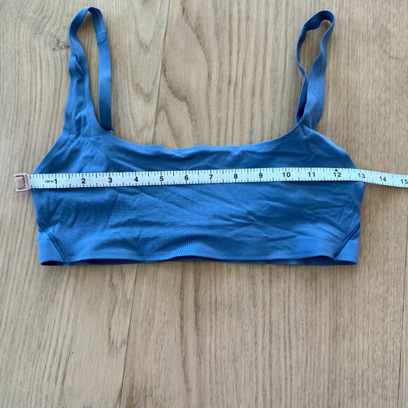 Lululemon Athletica |  Wundermost Nulu Bralette | Blue | Size 6 - Picture 2 of 5